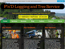 Tablet Screenshot of panddtreeservice.com